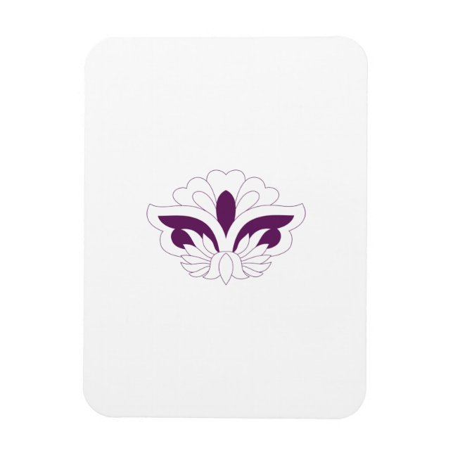 Reddish Magenta dekorativ Magnet (Vertikal)