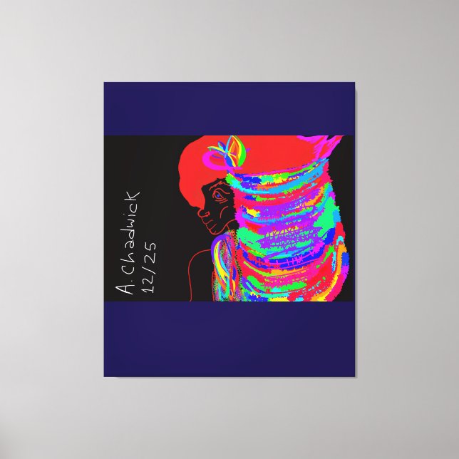 Reddish-Orange Fox Warrior Princess  Leinwanddruck (Vorderseite)