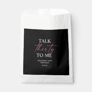 Rede 30 mit Me Décor Geschenktütchen