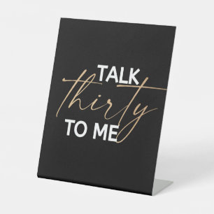 Rede 30 mit Me Décor Sockelschild