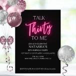 Rede 30 mit mir 30. Geburtstagsfeier Party Einladu Einladung<br><div class="desc">Rede 30 zu mir 30. Geburtstag Party Einladungen Minimalistisch neutrale rosa 40 h Geburtstagsparty 30. Geburtstag Party Einladung Erwachsene Einladungen Geburtstag | Moderne 30. Einladungen Geburtstagsfeier</div>
