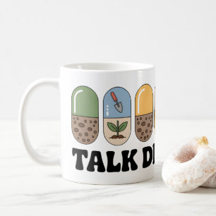 Rede direkt mit meiner Tasse Funny Gardens-Kaffe