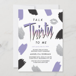 Rede dreißig mit mir am 30. Geburtstag Einladung