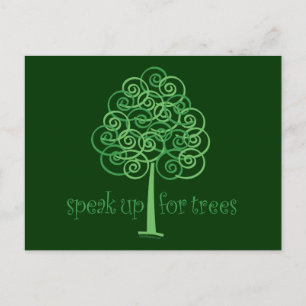 Rede für Bäume - Baum Hugger Postkarte