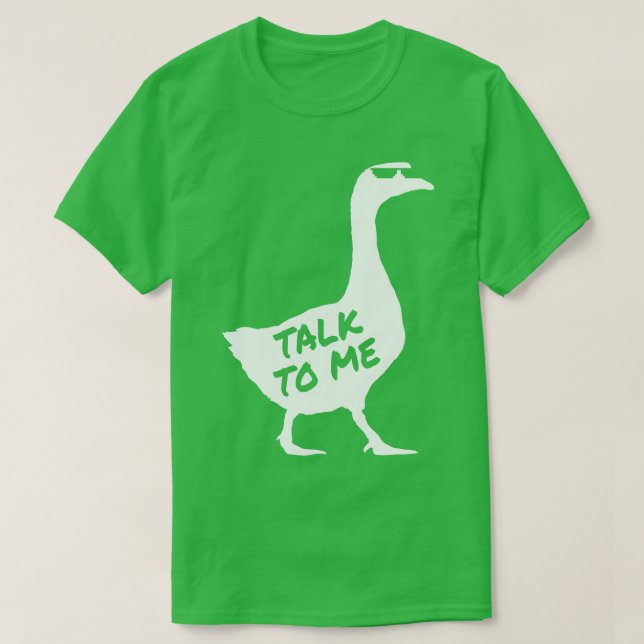 Rede mit Gans 4 T-Shirt (Design vorne)
