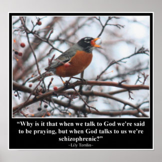 Rede mit Gott Poster
