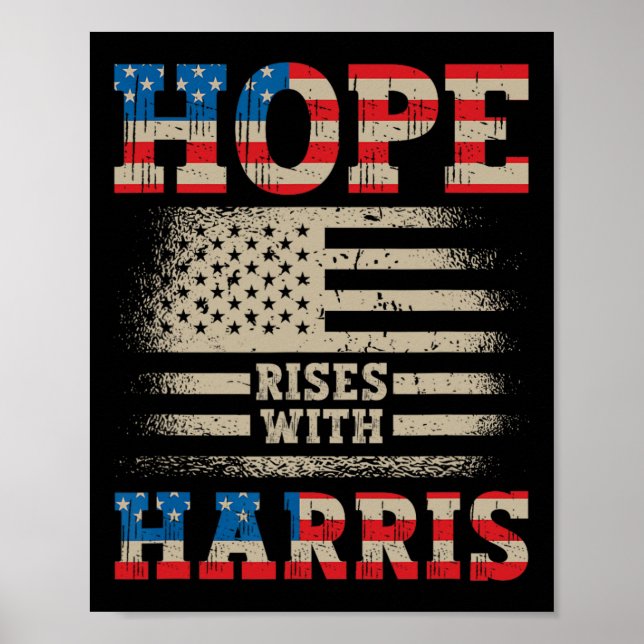 Rede mit Harris Kamala Walz 2024 Präsident Kamal Poster (Vorne)