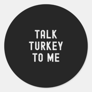 Rede mit mir auf Türkisch zum Erntedankfest Famili Runder Aufkleber