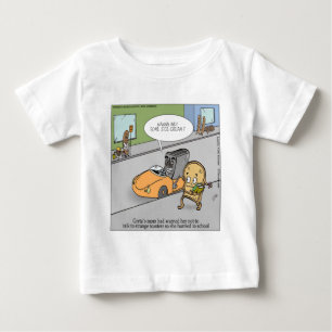 Rede nicht mit Fremden Lustig Baby T-shirt