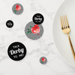 Rede von Derby zu Me Rose über Gingham Konfetti