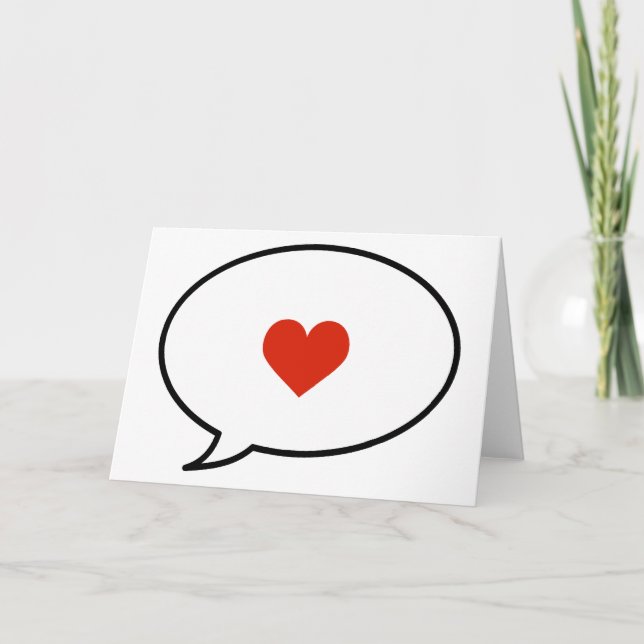 Rede von Liebe Karte (Vorderseite)