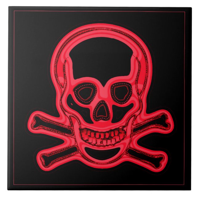 Rede wie ein Piratentag Fliese (Vorderseite)