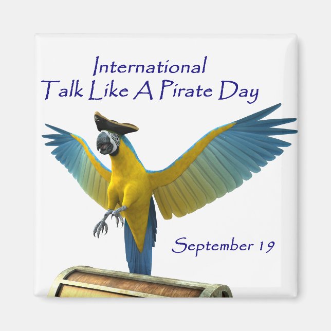 Rede wie ein Piratentag Magnet (Vorne)