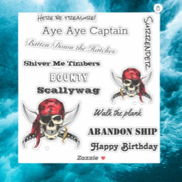 Rede wie ein Piratenverbände Aufkleber