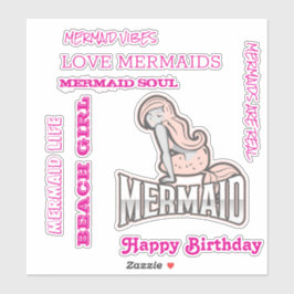 Rede wie eine Meerjungfrau Aufkleber