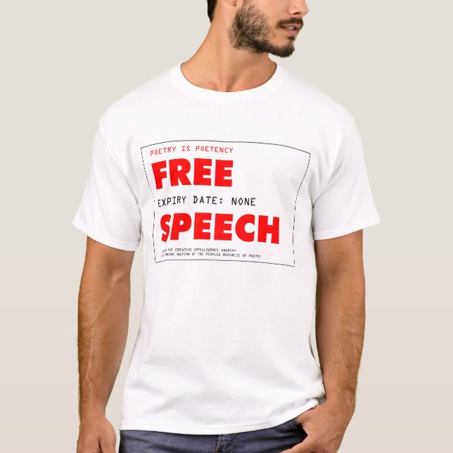 Redefreiheit-Karte 300dpi C T-Shirt (Vorderseite)
