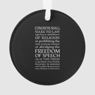 Redefreiheit Verfassungsurkunde-Text Ornament