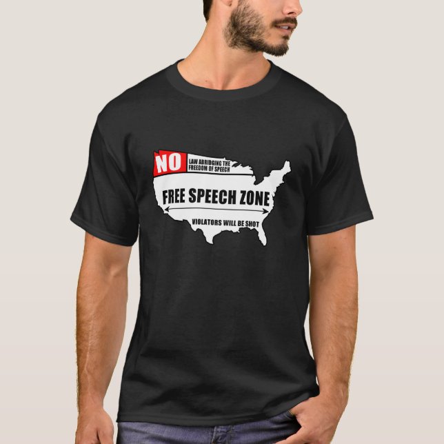 Redefreiheit-Zone T-Shirt (Vorderseite)