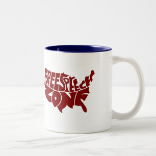 Redefreiheit-Zone Zweifarbige Tasse