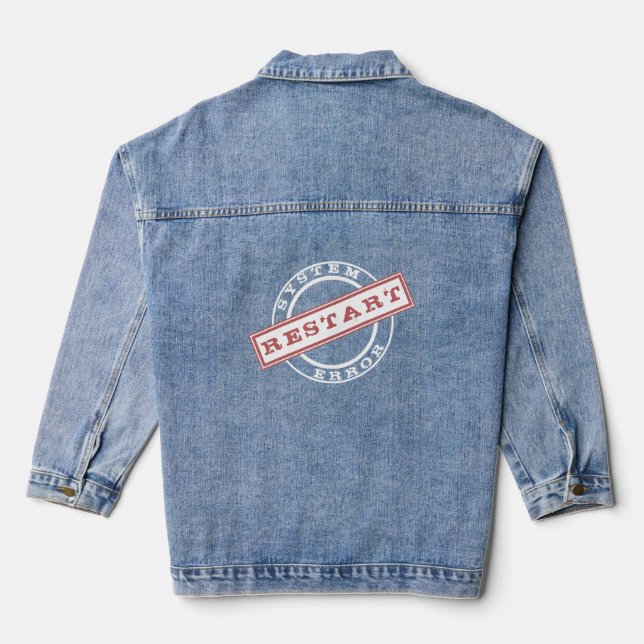 Redémarrer la veste Denim Stamp (Verso)
