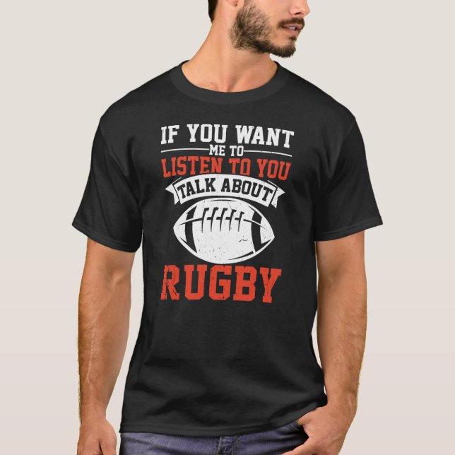 Reden über Rugby T-Shirt (Vorderseite)