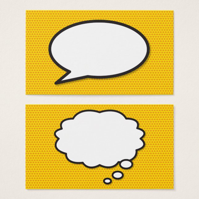 Reden und Think Bubbles Spaß Retro Comic Book (Vorne & Hinten)