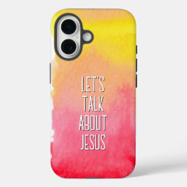 Reden wir über Jesus Pink Ombre iPhone 16 Hülle