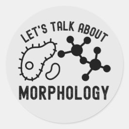 Reden wir über Morphologie, Morphologie Runder Aufkleber