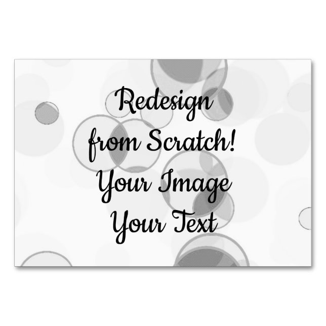 Redesign from Scratch - Create Your Own Tischnummer (Vorderseite)