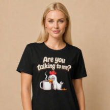 Redest du mit mir? Lustiger Hühnerkaffee
