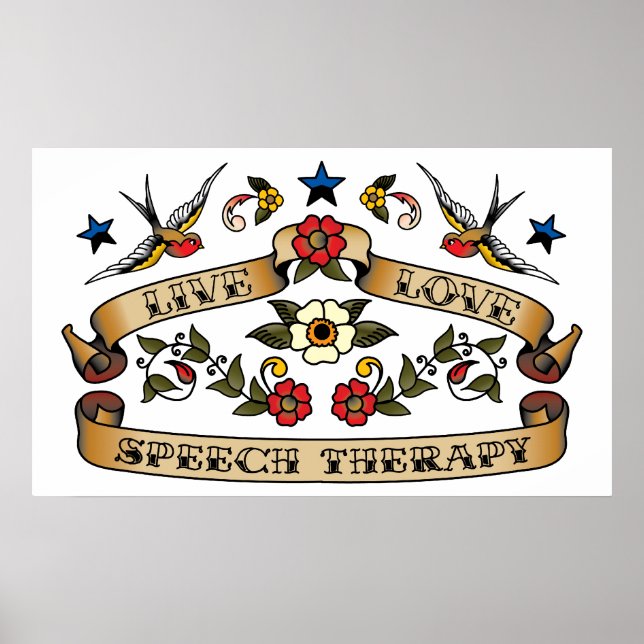 Redetherapie mit Live-Liebe Poster (Vorne)