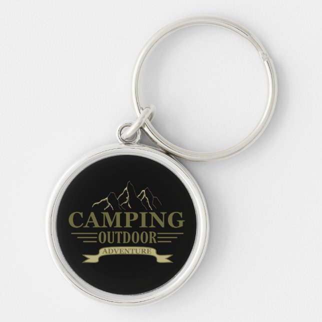 Redewendungen für Camper mit lustigem Camping Schlüsselanhänger (Vorne)