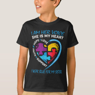 Redewendungen Puzzle ich tragen Blau für meine Sch T-Shirt