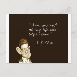 Redewendungen von T. S. Eliot Postkarte