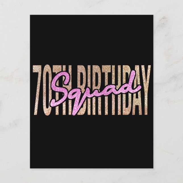 Redewendungen zum 70. Geburtstag Flyer (Vorne)