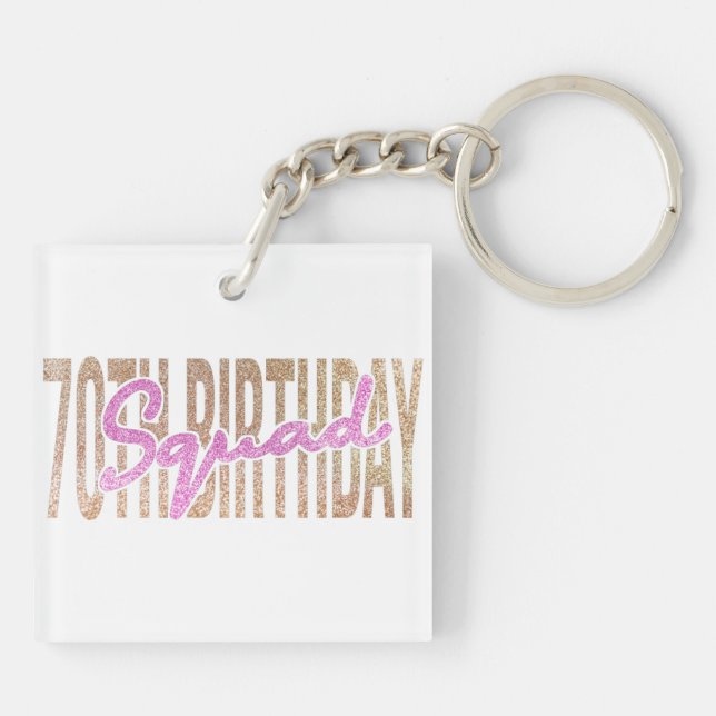 Redewendungen zum 70. Geburtstag Schlüsselanhänger (Rückseite)