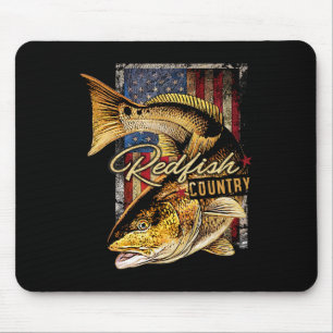 Redfish Country Salzwasser-Angeln T-Shirt  Mousepad
