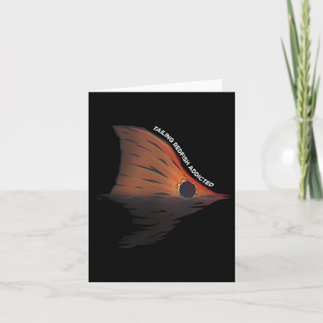 Redfish Fischen Witz Redangeln Red Drum F Karte (Vorderseite)