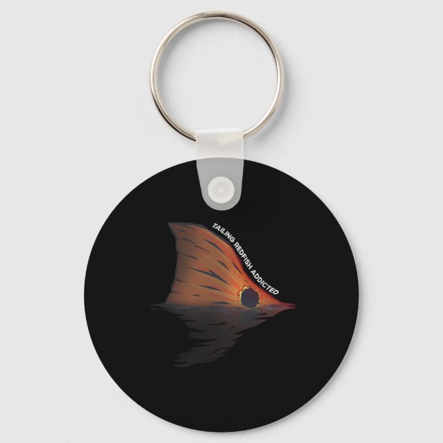 Redfish Fischen Witz Redangeln Red Drum F Schlüsselanhänger (Vorderseite)