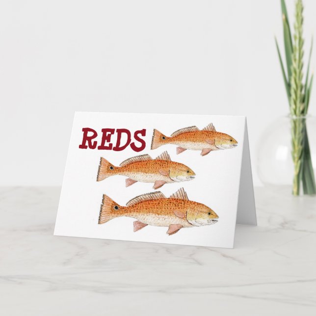 Redfish Greetings Card Karte (Vorderseite)