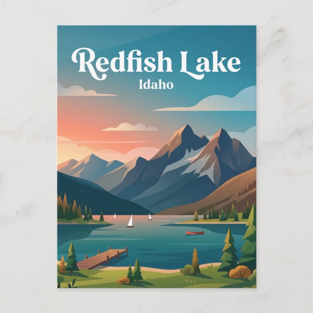 Redfish Lake USA Postkarte (Vorderseite)