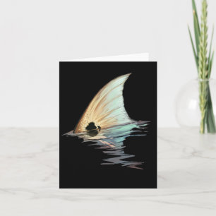 Redfish Redfish Schwanz Red Drum Fish Shirt Karte