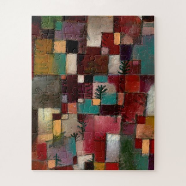 Redgreen und Violetgelbe Rhythmen, Paul Klee Art (Vertikal)