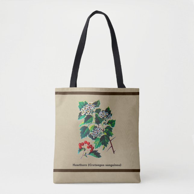 Redhaw Hawthorn über altes Papier Tasche (Vorderseite)