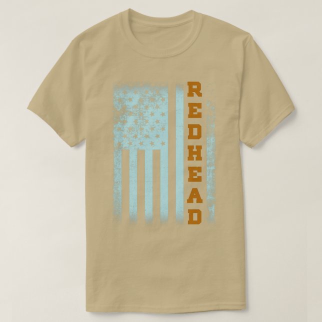 REDHEAD AMERIKA FLAG VINTAG T-Shirt (Design vorne)