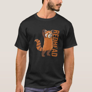 Redhead-Angebot für ein rotes Panda T-Shirt