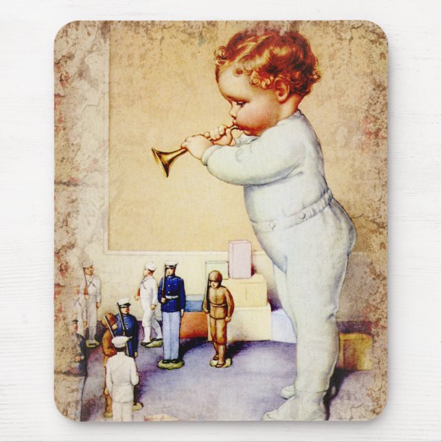 Redhead-Baby-durchbrennenhorn zu den Soldaten Mousepad (Vorne)