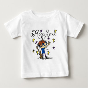 Redhead Boy Rock Star Baby T-shirt