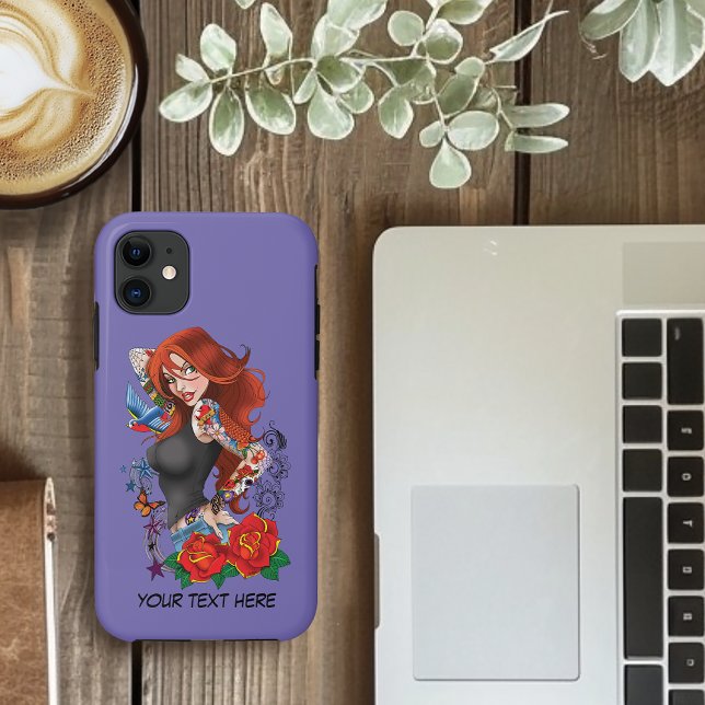 Redhead Frau Tattoos Case-Mate iPhone Hülle (Von Creator hochgeladen)