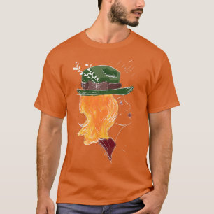 RedHead GreenHat T-Shirt